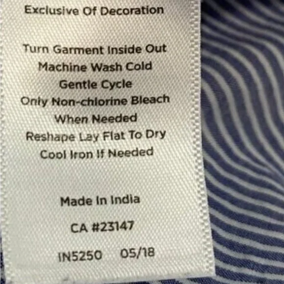 TALBOTS Eyelet Embroidered Striped Blouse - Picture 4 of 11